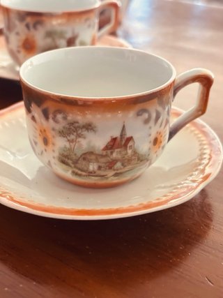 Juego de café vintage porcelana años 50