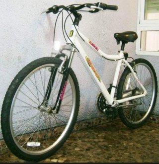Bicicleta de paseo blanca