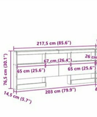 Mueble estante lateral para cama