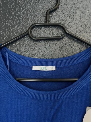 Vestido azul EDC manga larga