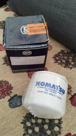 Filtro de Óleo Original Komatsu