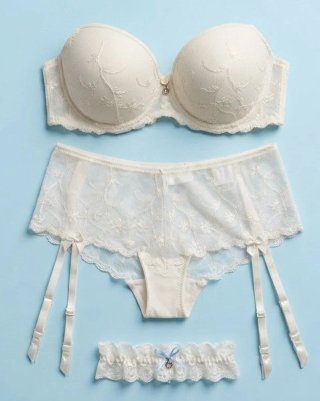 Conjunto de sujetador de novia sin estrenar