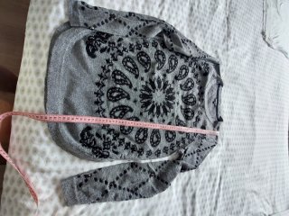 Jersey Desigual gris y negro talla M