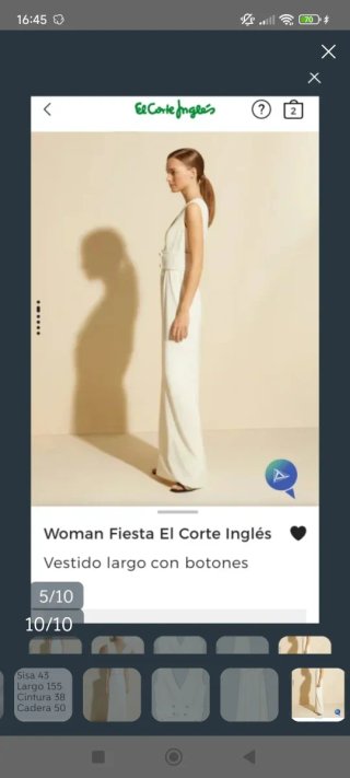 Vestido largo civil novia blanco