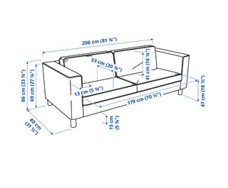 Sofá IKEA PÄRUP 3 plazas beige