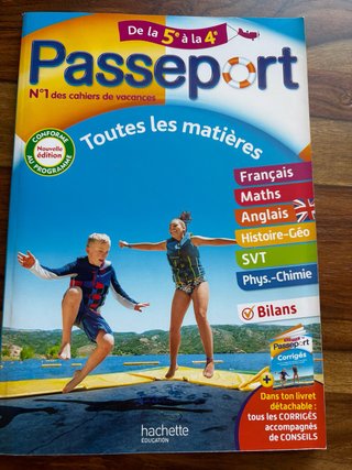 Passeport Toutes les matières de la 5e à la 4e