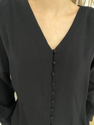 Blusa negra H&M talla 38