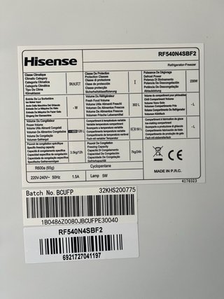 Nevera Americana Hisense
