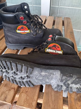 Botas tipo combat boot Jurassic Park,