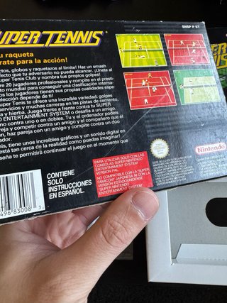 Super Tennis Super Nintendo PAL