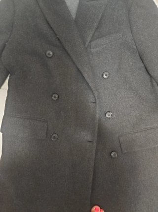 Abrigo largo Zara gris