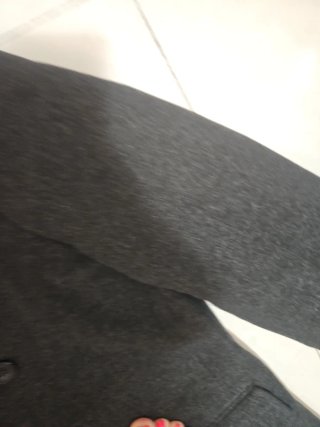 Abrigo largo Zara gris