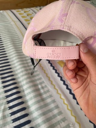 Gorra Gucci Lana Cachemira Rosa GG