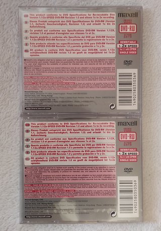 Lote pack 10x DVD-RW, DVD+RW y DVD-R Nuevos