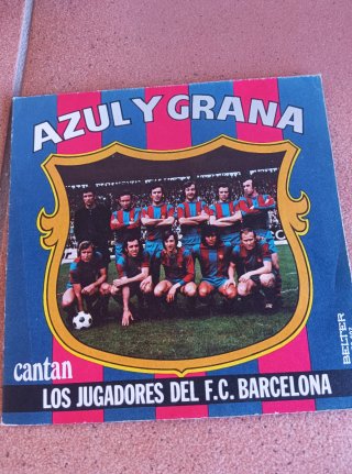 Disco Vinilo FC Barcelona Azul y Grana