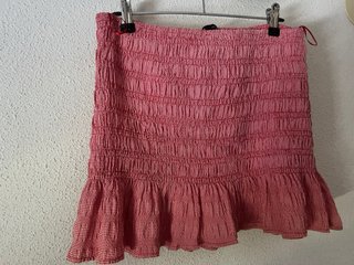 Top Zara Rojo Gingham Talla L Nuevo