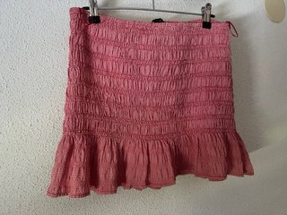 Top Zara Rojo Gingham Talla L Nuevo