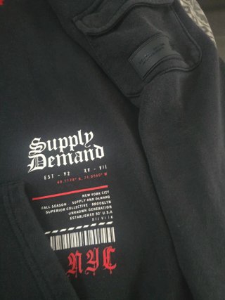 Sudadera Supply & Demand Negra
