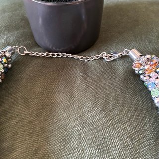 Collar Zara Multicolor y Plateado