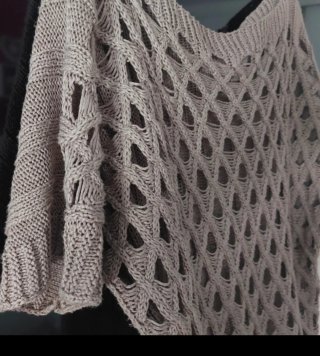 Jersey verano calado gris