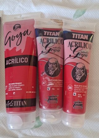 Lote Titan acrílico Goya (16 tubos)