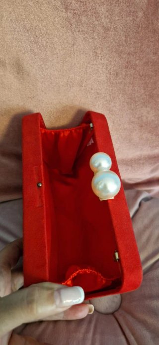 Bolso de fiesta clutch rojo