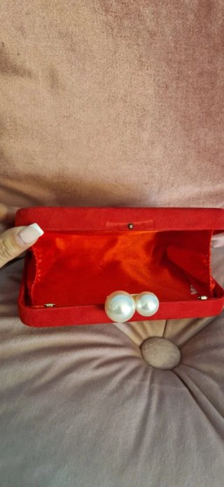 Bolso de fiesta clutch rojo