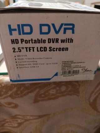 DVR HD Portátil con Pantalla LCD 2.5