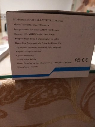 DVR HD Portátil con Pantalla LCD 2.5