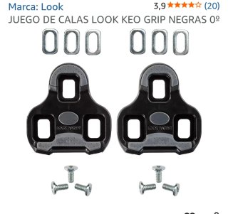 Calas LOOK KEO GRIP Negras 0°