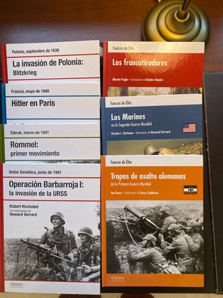 Lote libros Osprey, temática militar.