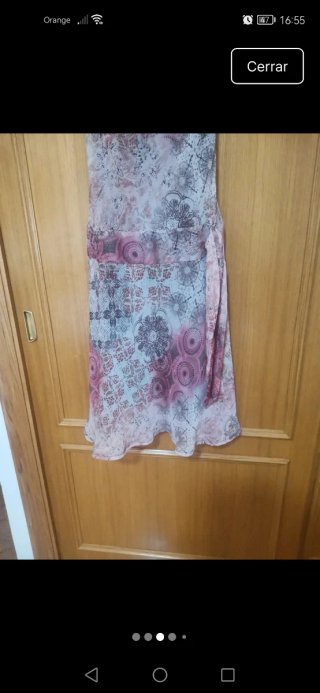 Vestido Promod Multicolor y Rosa
