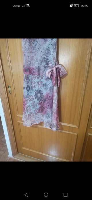 Vestido Promod Multicolor y Rosa