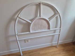 Cabecero bambú blanco infantil