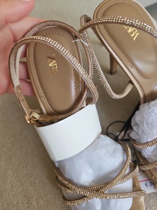 Sandalias Zara Brillantes Talla 35