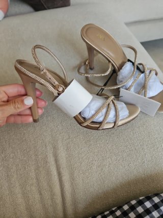 Sandalias Zara Brillantes Talla 35