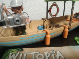 Playmobil Wiltopia 71010 Barco con Figuras