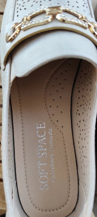 Mocasines SOFT SPACE beige mujer