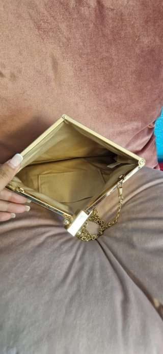 Bolso de mano fiesta dorado