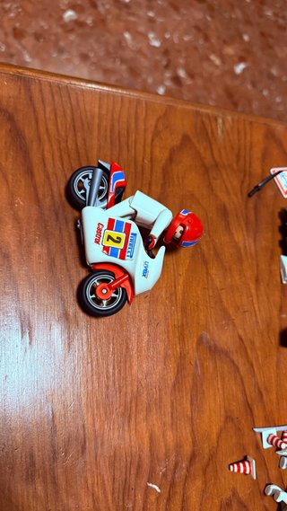 Playmobil Moto Uvex con piloto