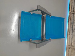 Hamaca de playa plegable azul