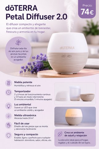 Difusor Petal Diffuser 2.0 doTERRA