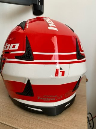 Casco Hebo HTRF-01 Talla M Rojo