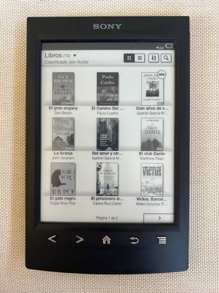 Lector de libros Sony pantalla táctil