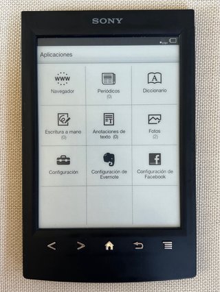 Lector de libros Sony pantalla táctil