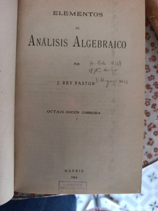 Análisis algebraico