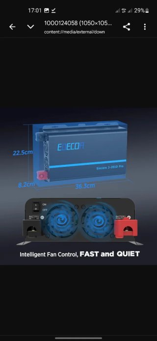 Inversor Onda Pura 2000W EDECOR