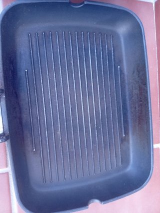 Wok y sartén parrilla