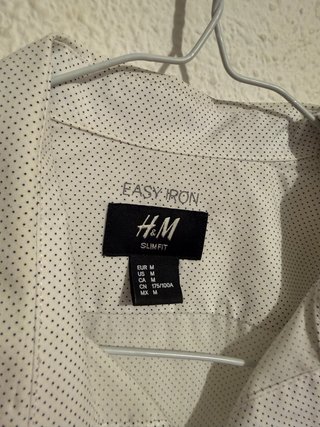 Camisa H&M Easy Iron Talla M