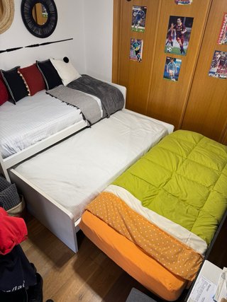 Cama tren triple con 3 colchones Pikolin